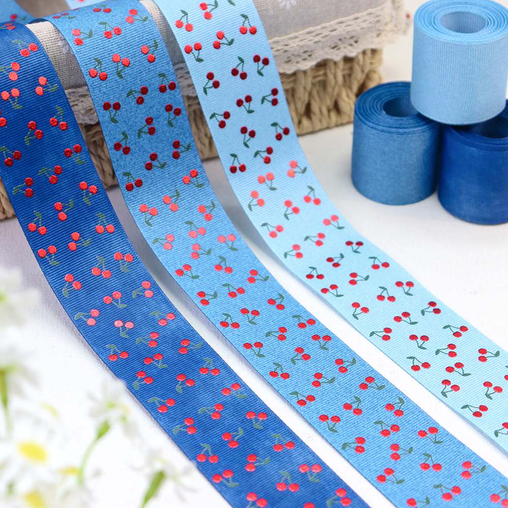 printed grosgrain ribbon